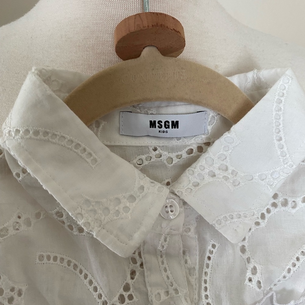 MSGM / kids top size 12(Girl) white cotton